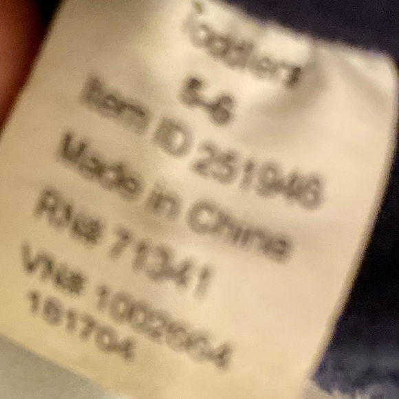 L. L. Bean Fleece And Suede 5-6T Kids Blue Slippers - Picture 6 of 7